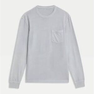 pure good long sleeve pocket tee medium scoop neck